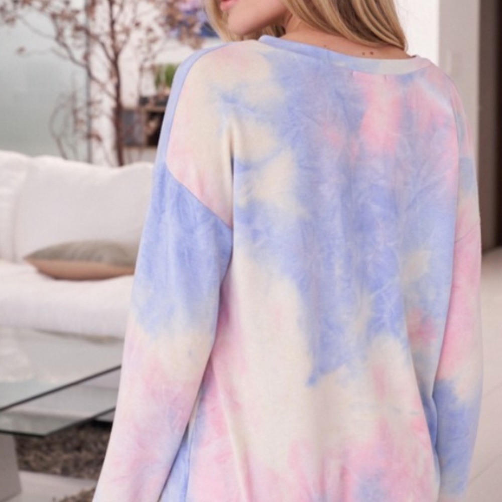 Mauve majesty tie dye top